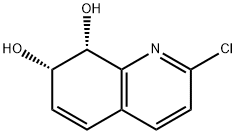 2-chloro-7,8-dihydro-7,8-dihydroxyquinoline 化学構造式