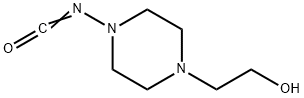 1-Piperazineethanol,4-isocyanato-(9CI) 化学構造式