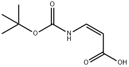 2-Propenoicacid,3-[[(1,1-dimethylethoxy)carbonyl]amino]-,(Z)-(9CI) 化学構造式