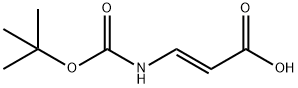 2-Propenoicacid,3-[[(1,1-dimethylethoxy)carbonyl]amino]-,(E)-(9CI) Structure