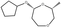 1,4-Dioxepane,7-(cyclopentyloxy)-2-methyl-,cis-(9CI) 结构式