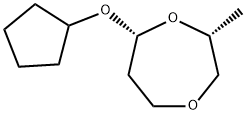 1,4-Dioxepane,7-(cyclopentyloxy)-2-methyl-,cis-(9CI),151294-09-6,结构式