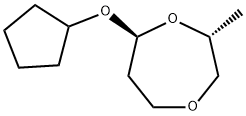 151294-10-9 1,4-Dioxepane,7-(cyclopentyloxy)-2-methyl-,trans-(9CI)