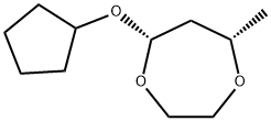 1,4-Dioxepane,5-(cyclopentyloxy)-7-methyl-,cis-(9CI) 结构式