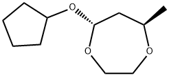 1,4-Dioxepane,5-(cyclopentyloxy)-7-methyl-,trans-(9CI),151294-18-7,结构式