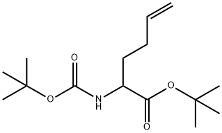 TERT-BUTYL 2-(TERT-BUTOXYCARBONYLAMINO)HEX-5-ENOATE Structure