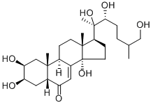 牛膝甾酮 结构式