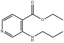 4-Pyridinecarboxylicacid,3-(propylamino)-,ethylester(9CI) 结构式