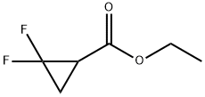 Cyclopropanecarboxylic acid, 2,2-difluoro-, ethyl ester (9CI) 化学構造式