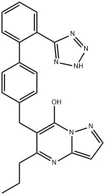 5-Propyl-6-((2'-(1H-tetrazol-5-yl)(1,1'-biphenyl)-4-yl)methyl)pyrazolo(1,5-a)pyrimidin-7-ol dihydrate|