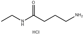 ButanaMide, 4-aMino-N-ethyl-, Monohydrochloride Struktur