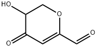 2H-Pyran-6-carboxaldehyde, 3,4-dihydro-3-hydroxy-4-oxo- (9CI) Structure