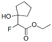Cyclopentaneacetic acid, -alpha--fluoro-1-hydroxy-, ethyl ester (9CI) Structure