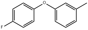 m-(4-フルオロフェノキシ)トルエン 化学構造式