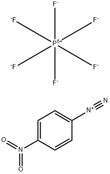 4-NITROBENZENEDIAZONIUM HEXAFLUOROPHOSPHATE 化学構造式