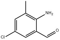 Benzaldehyde, 2-amino-5-chloro-3-methyl- Struktur