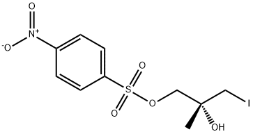 2-hydroxy-3-iodo-2-methylpropyl-4-nitrobenzenesulfonate 结构式