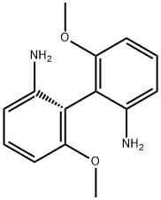 (1S)-6,6'-二甲氧基-1,1'-二氨基联苯 结构式