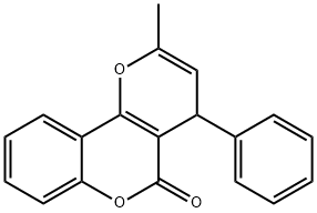 rac-2-Methyl-4-phenyl-4H-pyrano[3,2-c]benzopyran-5-one, 15151-14-1, 结构式