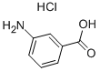 3-アミノ安息香酸塩酸塩 化学構造式