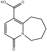 4-Oxo-4,6,7,8,9,10-hexahydropyrido[1,2-a]azepine-1-carboxylicacid Struktur
