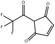 4-Cyclopentene-1,3-dione, 2-(trifluoroacetyl)- (9CI) Structure