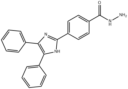 2-(4-(HYDRAZINOCARBONYL)PHENYL)-4,5- DIPHENYLIMIDAZOLE* 结构式