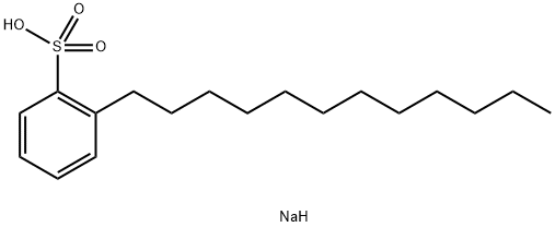 sodium o-dodecylbenzenesulphonate Struktur