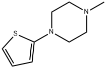 2-(4-メチルピペラジノ)チオフェン 化学構造式