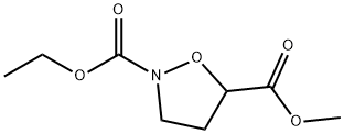 2,5-イソオキサゾリジンジカルボン酸2-エチル5-メチル 化学構造式