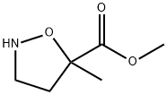 5-メチル-5-イソオキサゾリジンカルボン酸メチル 化学構造式
