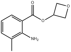 Benzoic acid, 2-amino-3-methyl-, 3-oxetanyl ester (9CI) 结构式
