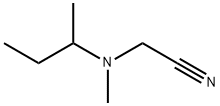 Acetonitrile, [methyl(1-methylpropyl)amino]- (9CI) 化学構造式