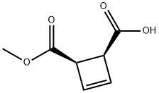 3-Cyclobutene-1,2-dicarboxylicacid,monomethylester,(1R,2S)-(9CI) 化学構造式