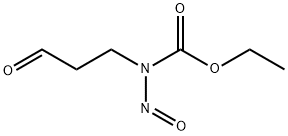 ethyl N-nitroso-N-(3-oxopropyl)carbamate 化学構造式