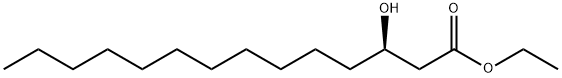 ETHYL (R)-3-HYDROXY-TETRADECANOATE 化学構造式