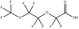 ノナフルオロ-3,6-ジオキサヘプタン酸 化学構造式