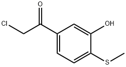 Ethanone, 2-chloro-1-[3-hydroxy-4-(methylthio)phenyl]- (9CI),151792-80-2,结构式