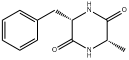 (2S,5S)-2-Benzyl-5-methylpiperazine-3,6-dione Structure