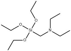 二乙胺基甲基三乙氧基硅烷, 15180-47-9, 结构式