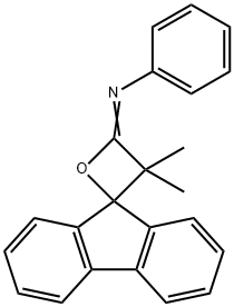 N-[3',3'-Dimethylspiro[9H-fluorene-9,2'-oxetan]-4'-ylidene]benzenamine Structure