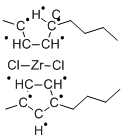 ビス（１ブチル３メチルη（５）シクロペンタジエニル）ジルコニウム＝ジクロリド 化学構造式