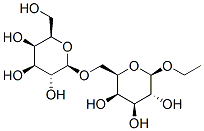 .beta.-D-Galactopyranoside, ethyl 6-O-.beta.-D-galactopyranosyl- Struktur