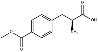 Phenylalanine, 4-(methoxycarbonyl)- (9CI) 化学構造式