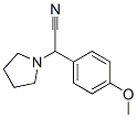 2-(4-methoxyphenyl)-2-pyrrolidin-1-ylacetonitrile Structure