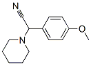 2-(4-甲氧基苯基)-2-哌啶乙腈 结构式