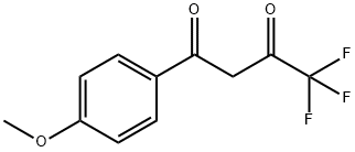 4,4,4-三氟-1-(4-甲氧基苯基)-1,3-丁二酮 结构式