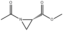2-Aziridinecarboxylicacid,1-acetyl-,methylester,(2S)-(9CI) Struktur