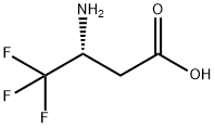 (3R)-3-氨基-4,4,4-三氟丁酸 结构式