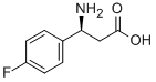 (S)-3-氨基-3-(4-氟苯基)-丙酸, 151911-33-0, 结构式